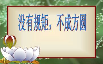 规矩的心得体会最新6篇